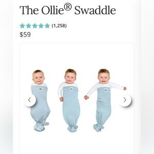 The Ollie Swaddle Light Blue